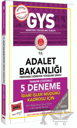 2025 Adalet Bakanlığı Tamamı Çözümlü İdari İşler Müdürü Kadrosu İçin 5 Deneme