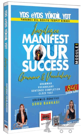 2025 YDS eYDS YÖKDİL YDT İngilizce Manifest Your Success Grammar & Vocabulary