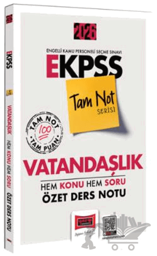 2026 E-KPSS Tam Not Serisi Vatandaşlık Hem Konu Hem Soru Özet Ders Notu