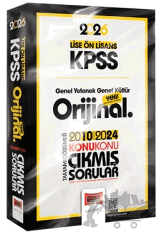 2026 KPSS Lise-Ön Lisans GK-GY Orijinal 2010-2024 Konu Konu Çıkmış Sorular