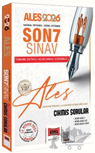 2026 ALES VIP Son 7 Sınav Çıkmış Sorular (13 Nisan 2025 Sınavı Dahil)