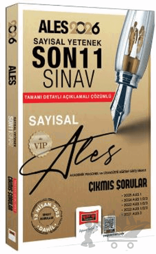 2026 ALES VIP Sayısal Yetenek Son 11 Sınav Çıkmış Sorular (13 Nisan 2025 Sınavı Dahil)