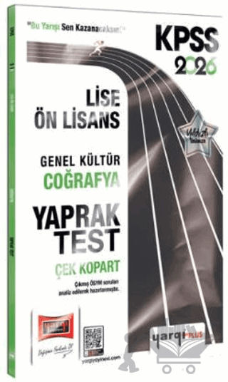 2026 KPSS Lise-Ön Lisans Genel Kültür Coğrafya Çek Kopart Yaprak Test