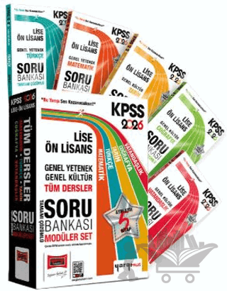 2026 KPSS Lise Ön Lisans GK - GY Tüm Dersler Tamamı Çözümlü Modüler Soru Bankası Seti (5 Kitap)