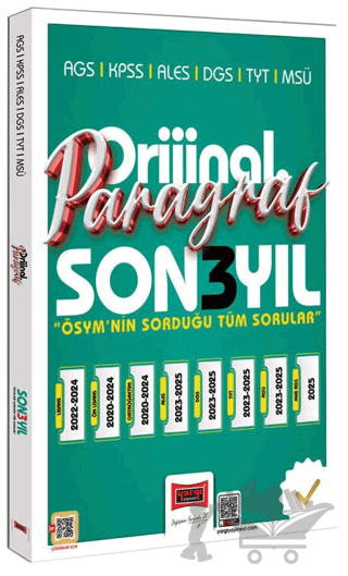2026 KPSS AGS ALES DGS TYT MSÜ Orijinal Paragraf Son 3 Yıl Çıkmış Sorular