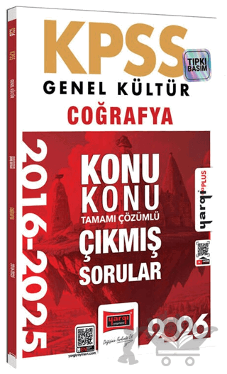 2026 KPSS Genel Kültür Coğrafya 2016 - 2026 Konu Konu Tamamı Çözümlü Çıkmış Sorular