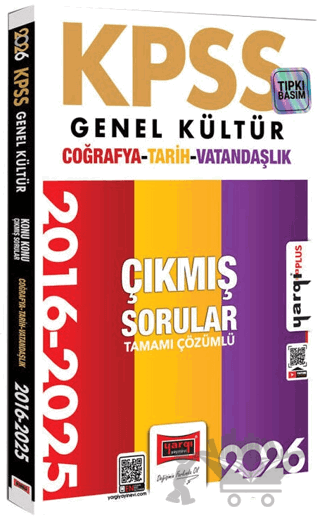 2026 KPSS Genel Kültür Tarih Coğrafya Vatandaşlık 2016 - 2026 Konu Konu Tamamı Çözümlü Çıkmış Sorular