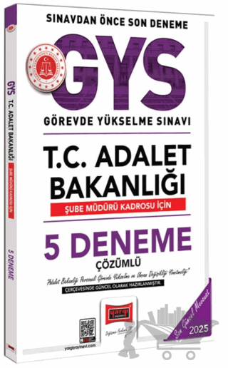 2025 GYS T.C. Adalet Bakanlığı Şube Müdürü Kadrosu İçin Çözümlü 5 Deneme