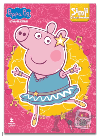 Peppa Pig Simli Çıkartmalı Boyama