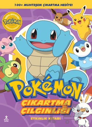Pokemon - Squirtle Çıkartma Çılgınlığı Etkinlik Kitabı