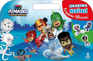 Pjmask Çıkartma Hediyeli Boyama Albümü