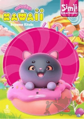 Kawaii Simli Çıkartmalı Boyama Kitabı