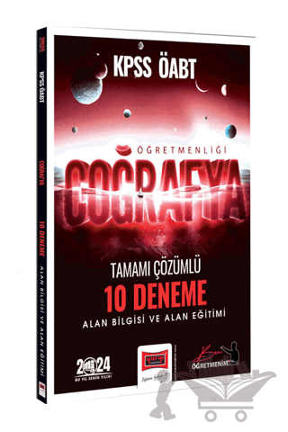 2024 ÖABT Coğrafya Öğretmenliği Tamamı Çözümlü 10 Deneme