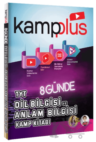 Kampplus 8 Günde TYT Dil Bilgisi ve Anlam Bilgisi Kamp Kitabı