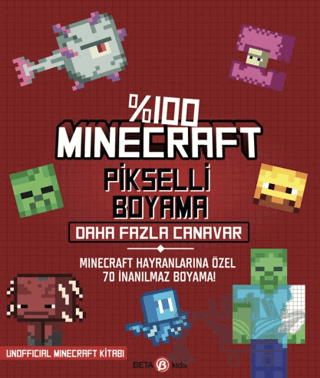 %100 Minecraft Pikselli Boyama - Daha Fazla Canavar