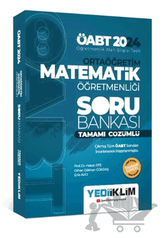 2024 ÖABT Ortaöğretim Matematik Öğretmenliği Tamamı Çözümlü Soru Bankası