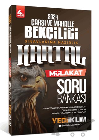 2024 Çarşı ve Mahalle Bekçiliği Sınavlarına Hazırlık Kartal Mülakat Soru Bankası