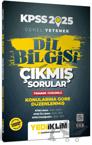 2025 Genel Yetenek Dil Bilgisi Tamamı Çözümlü Çıkmış Sorular