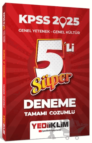 2025 KPSS Genel Yetenek Genel Kültür Tamamı Çözümlü Süper 5'li Deneme
