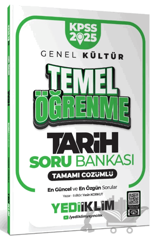 2025 KPSS Genel Kültür Tarih Temel Öğrenme Tamamı Çözümlü Soru Bankası