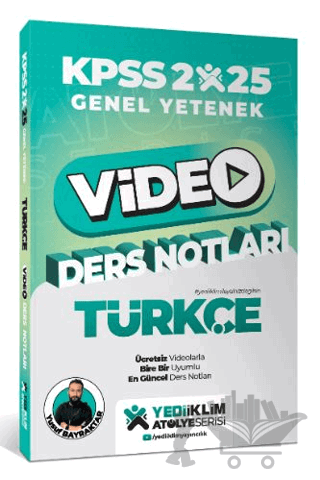 2025 KPSS Genel Yetenek Atölye Serisi Türkçe Video Ders Notları