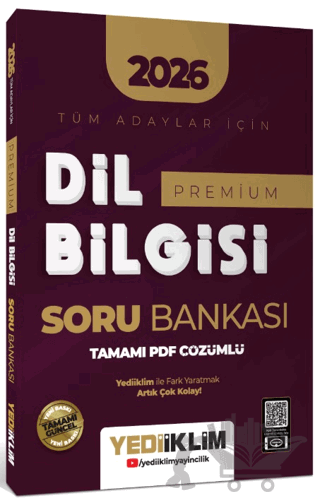 2026 Tüm Adaylar İçin Dil Bilgisi Premium Tamamı PDF Çözümlü Soru Bankası