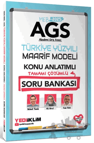2025 MEB AGS Türkiye Yüzyılı Maarif Modeli Tamamı Çözümlü Konu Anlatımlı Soru Bankası