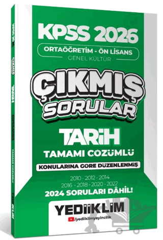 KPSS 2026 Ortaöğretim - Ön Lisans Tarih Konularına Göre Çıkmış Sorular (2024 Soruları Dahil)