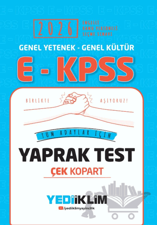 2026 E-KPSS GY-K Tüm Adaylar İçin Çek Kopart Yaprak Test