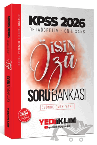 2026 KPSS Ortaöğretim-Önlisans İşin Özü Tek Kitap Soru Bankası