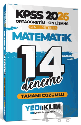 2026 KPSS Ortaöğretim Ön Lisans Genel Yetenek Matematik Tamamı Çözümlü 14 Deneme