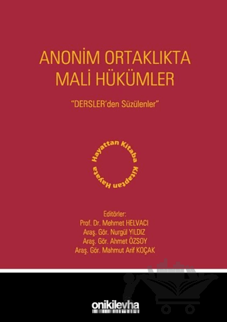 Anonim Ortaklıkta Mali Hükümler