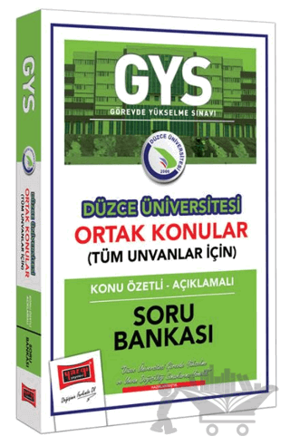 Yargı Yayınları GYS Düzce Üniversitesi Ortak Konular Konu Özetli - Açıklamalı Soru Bankası