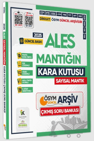 2025 ALES Sayısal Mantığın Kara Kutusu Konu Özetli Dijital Çözümlü ÖSYM Çıkmış Soru Havuzu Bankası