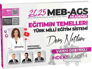 2025 MEB AGS Akademisi Eğitimin Temelleri ve Türk Milli Eğitim Sistemi Video Ders Notları