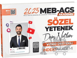 2025 MEB-AGS Akademisi Sözel Yetenek Video Ders Notları