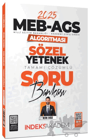 İndeks Akademi 2025 MEB-AGS Algoritması Sözel Yetenek Soru Bankası Çözümlü