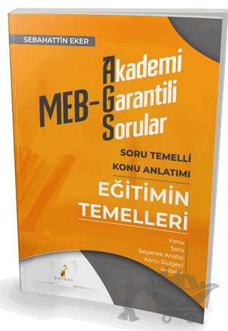 MEB - AGS Eğitimin Temelleri Soru Temelli Konu Anlatımı