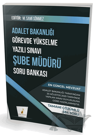 GYS Adalet Bakanlığı Görevde Yükselme Yazılı Sınavı Şube Müdürü Soru Bankası