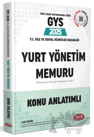 T.C. Aile ve Sosyal Hizmetler Bakanlığı Yurt Yönetim Memuru GYS Konu Anlatımlı