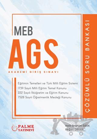 MEB AGS Eğitim Temelleri ve Türk Milli Eğitim Sistemi Çözümlü Mevzuat Soru Bankası
