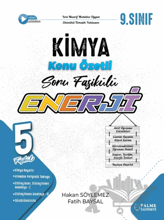 9. Sınıf Enerji Kimya Konu Özetli Soru Fasikülleri (5 Fasikül)