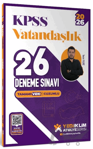 2026 KPSS Vatandaşlık Tamamı Video Çözümlü 26 Deneme Sınavı