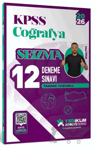 2026 KPSS Atölye Serisi Coğrafya Seizma Tamamı Çözümlü 12 Deneme Sınavı