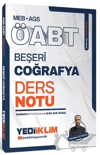 MEB AGS ÖABT Beşeri Coğrafya Ders Notu