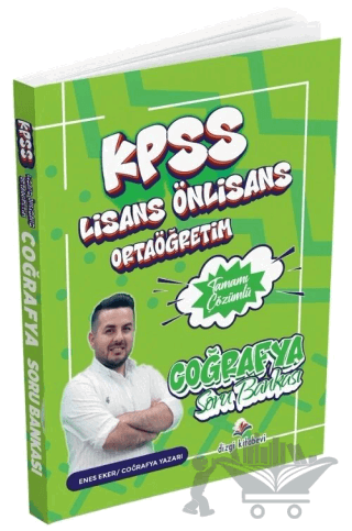 2026 KPSS Lisans Lise Ortaöğretim Ön Lisans Coğrafya Soru Bankası Çözümlü