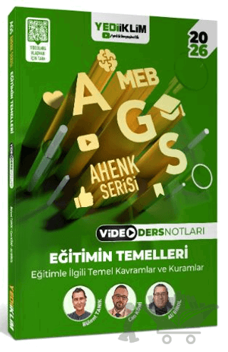 2026 MEB AGS Ahenk Serisi Eğitimin Temelleri Eğitimle İlgili Temel Kavramlar ve Kuramlar Video Ders Notları