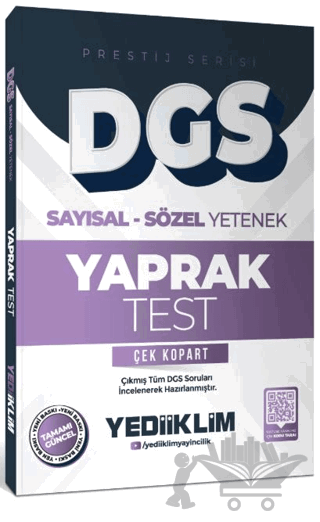 2026 DGS Prestij Serisi Sayısal Sözel Yetenek Çek Kopart Yaprak Test