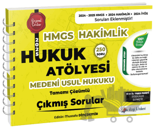 2025 Hukuk Atölyesi HMGS Hakimlik Medeni Usul Hukuku Çıkmış Sorular Çözümlü