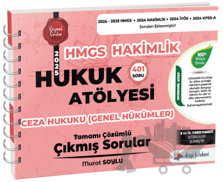 Hukuk Atölyesi HMGS Hakimlik Ceza Hukuku Genel Hükümler Çıkmış Sorular Çözümlü